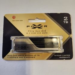 Playstation 5 Silicon Power 2TB US75 Nvme PCIe Gen4 M.2 2280 SSD R/W Up to 7,000/6,800 MB/s, Compatible with PlayStation 5 New&Sealed Avaialable Today