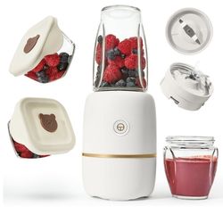 Kwiplee Bubble Blender, Baby Food Maker & Puree Blender with 2 Borosilicate Glass Cups