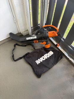 WORX Electric Leaf Blower Vacuum with Bag