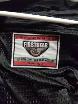 First gear motorcycle jacket med