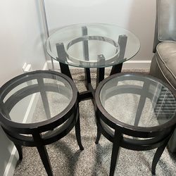 Glass tables