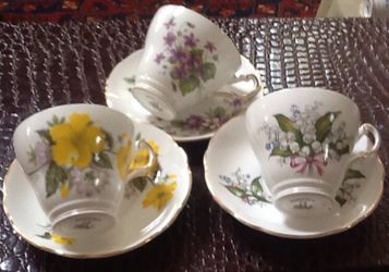 Beautiful collectible tea cups
