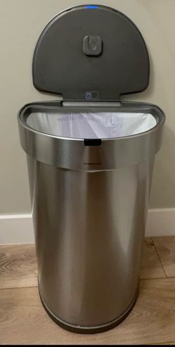 Simplehuman 45L Motion Sensor Semi-Round Trash Can