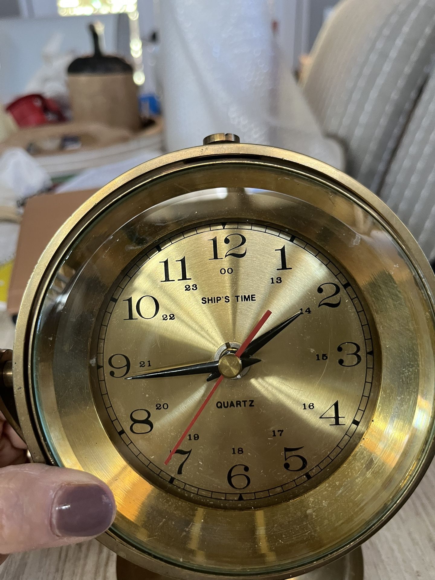 Nautical Brass Ships Clock