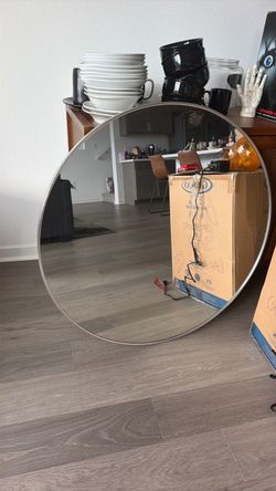 MOVING SALE!! Silver framed Mirror