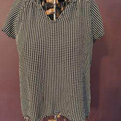 Black And White Blouse 