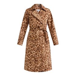 SOFIA Jeans by Sofia Vergara Women’s Leopard Print Trench Coat Belted size M new