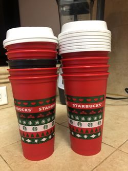 Starbucks Christmas Reusable Cups $6 each