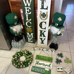 varias cosas de decorasion de san patrisio todo x 80