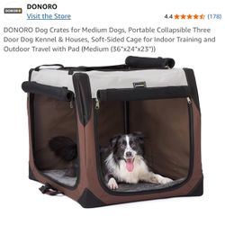 Medium Collapsible Dog Kennel/crate - Like New