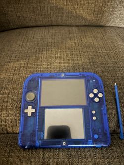 Nintendo 2DS Handheld Console Transparent Blue