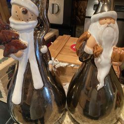 Two Metal Standing Xmas Decor Pieces Lebanon Pickup 