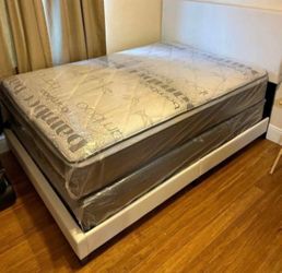 NEW MATTRESS FULL SIZE PILLOW TOP WITH BOX SPRING