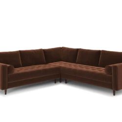 Article Sven 107” Tufted Velvet Corner Sectional