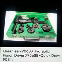 GREENLEE Hydraulic punch driver set...used. Local pickup only   $550