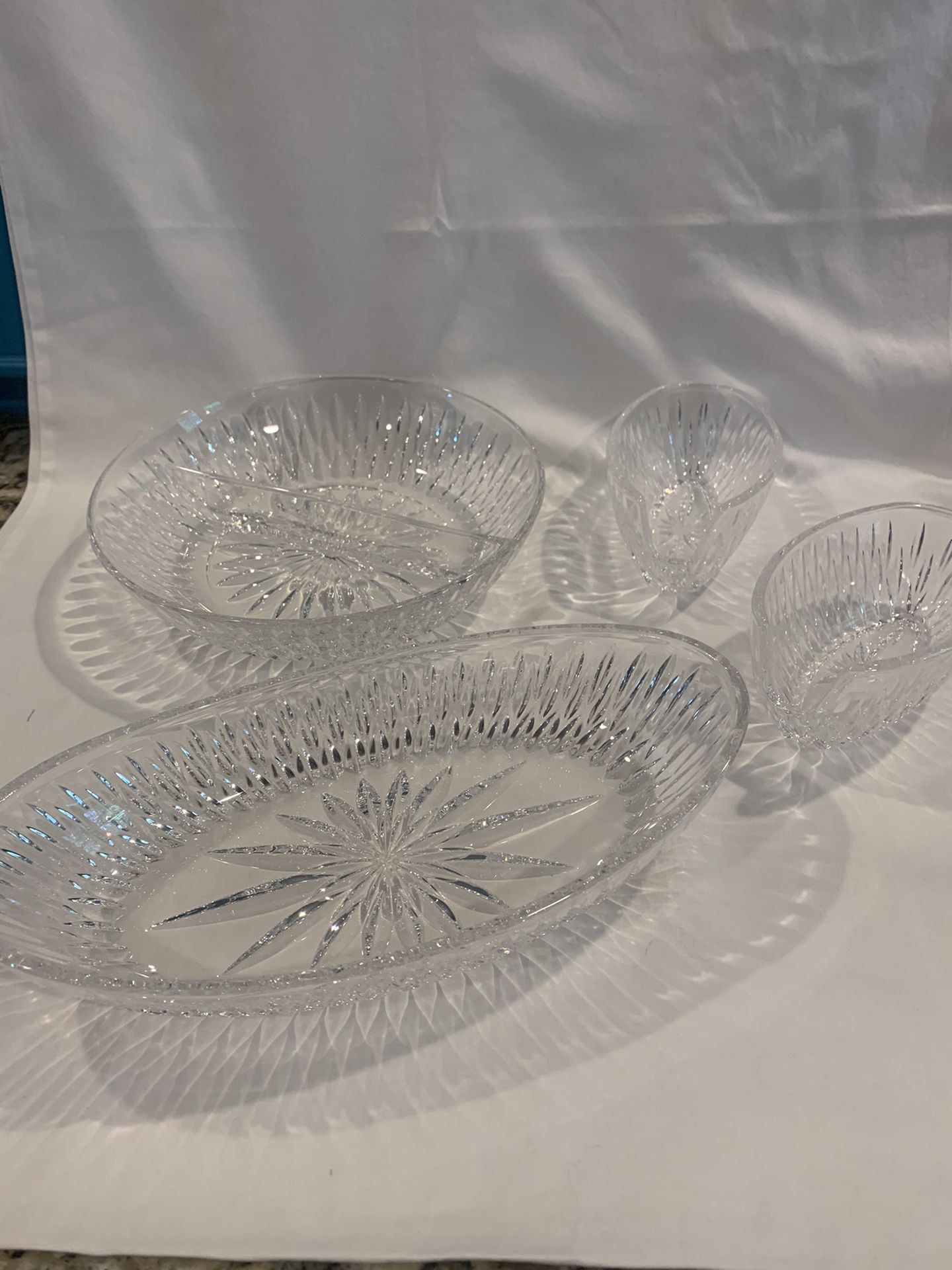 Princess House crystal serving pieces