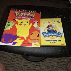 2003 Pokemon DVD And 1995 How To Draw Pokemon