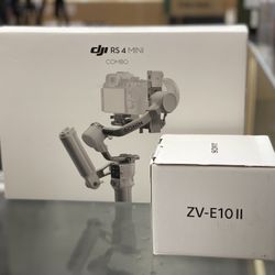 Sony ZV E10 II Kit W/ Dji RS 4 Mini Combo