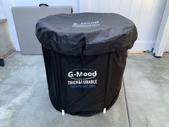 Portable thick&durable cold plunge bath with Cover, 85 Gallons