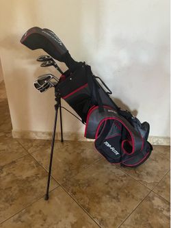 Top Flite Stainless Steel Red Senior 10pc Golf Set NEW READ DESCRIPTION