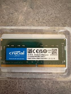 Crucial 8GB DDR4-2666 SODIMM Laptop RAM CT8G4SFRA266