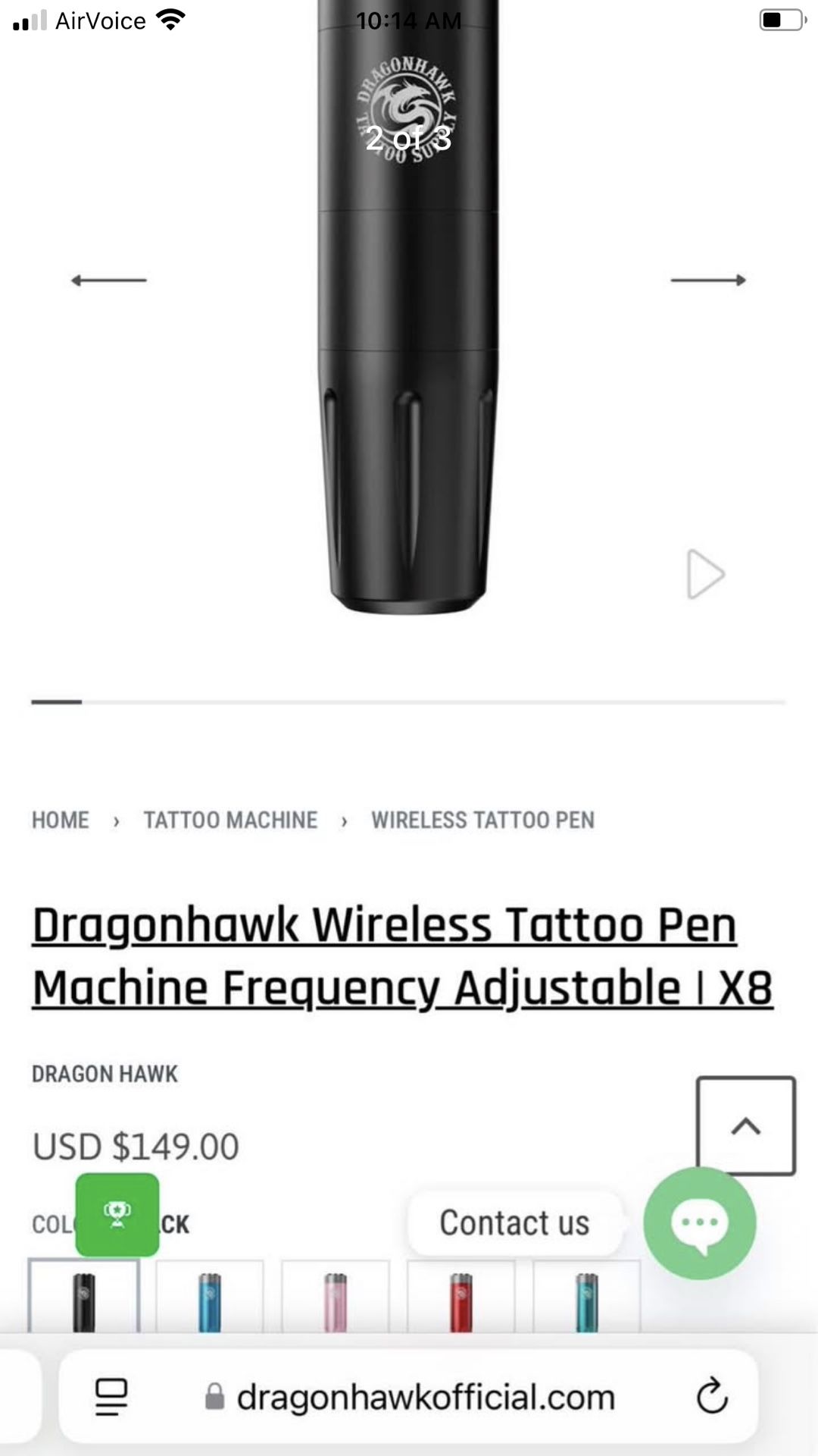 Dragonhawk Wireless Tattoo