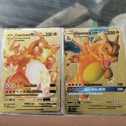 Gold Charizard Card 