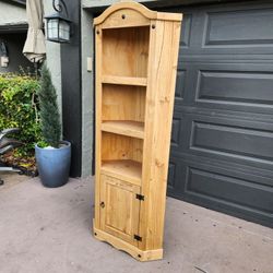Solid Pine Corner Cabinet
74"T X 29"W X 15"D read description for details 