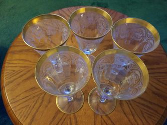 5 matching glasses