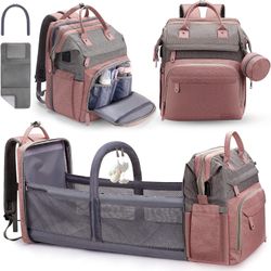 Baby Diaper Bag Backpack with Portable Changing Station & Usb port