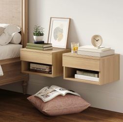 Set of 2 Floating Nighstands - Nathan James