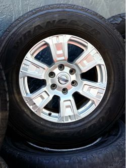 Goodyear Wrangler All-Terrain Adventure LT275/70R18 tire Nissan wheel