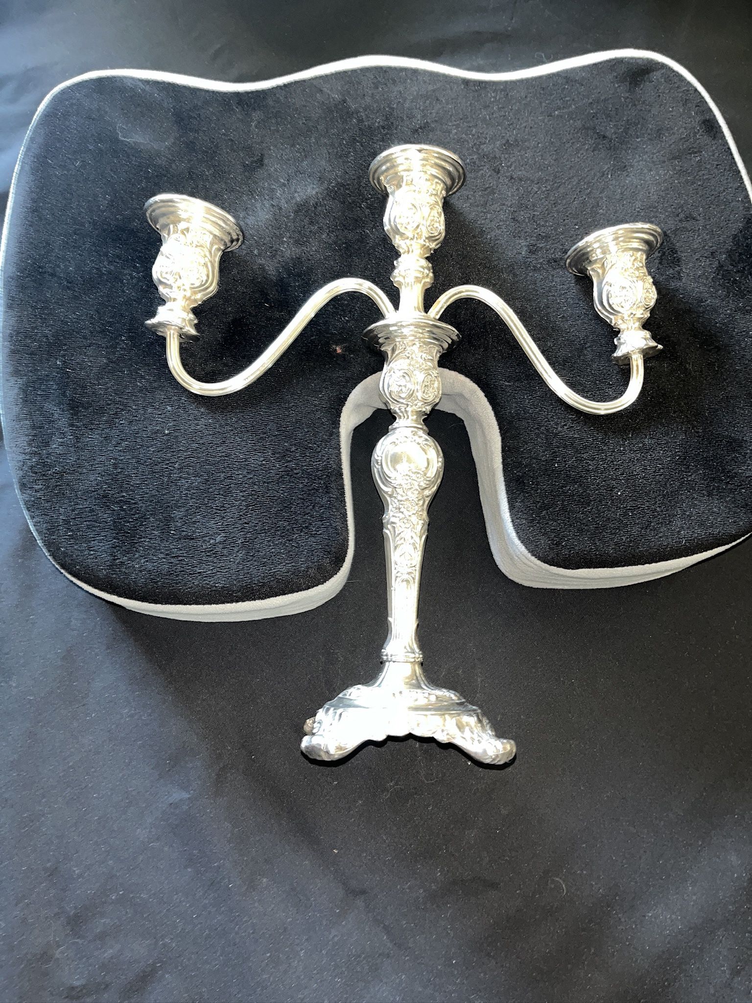 Silver Plates Candle Holder