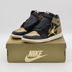 Air Jordan 1 Retro High Og Black Metallic Gold Sail Size 13