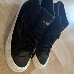 STRAYE high-top skate shoes