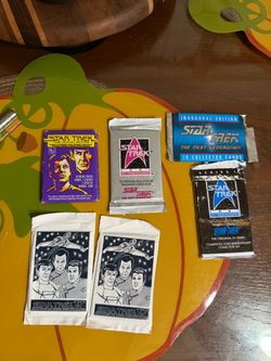 Star Trek Vintage Trading Card Packs Lot