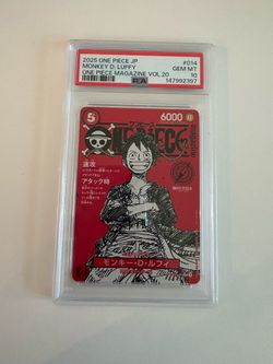 One Piece Magazine Vol 20 Promo Luffy PSA 10