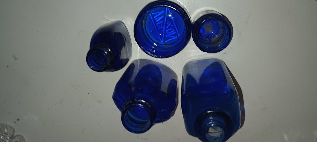 Vintage Antique Cobalt Blue Glassware