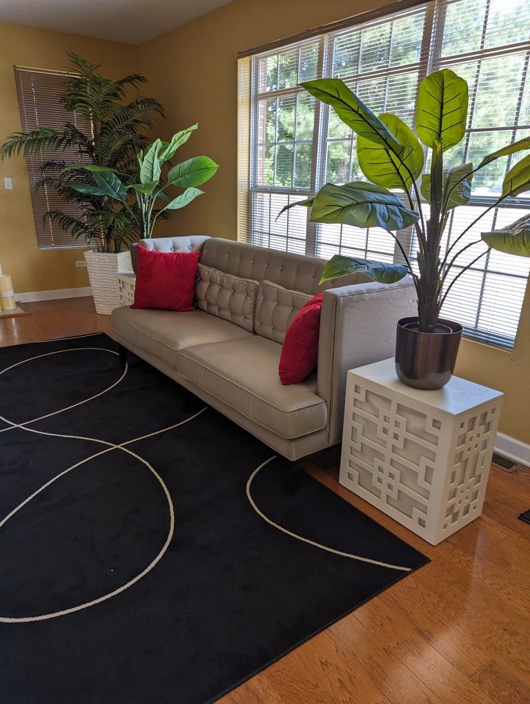 Gray High Back Sofa Price Is Negotiable No Pets Non-smokers In Excellent Condition