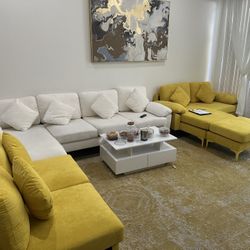Sofa couchs ( Available In White And Yellow)