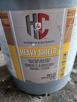 5 gallons concrete & garage  floor gray paint