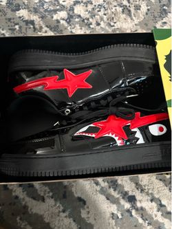 Bapesta Low M2 'Shark Face - Black' size 11