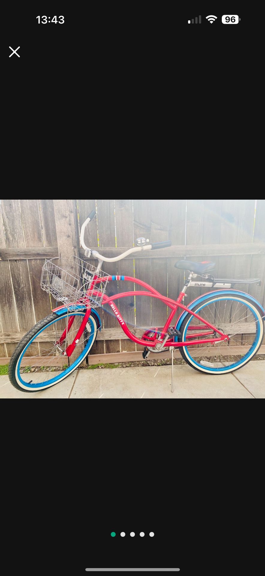 Sanrio Hello Kitty 26 Inch Beach Cruiser