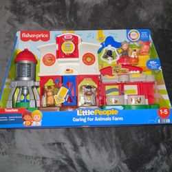 Fisher-Price Little People Caring for Animals Farm Set Playset New