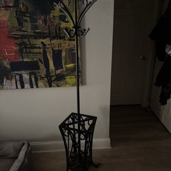 Pottery barn, black coat rack