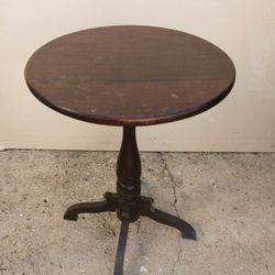 Antique Folding Side Table $30