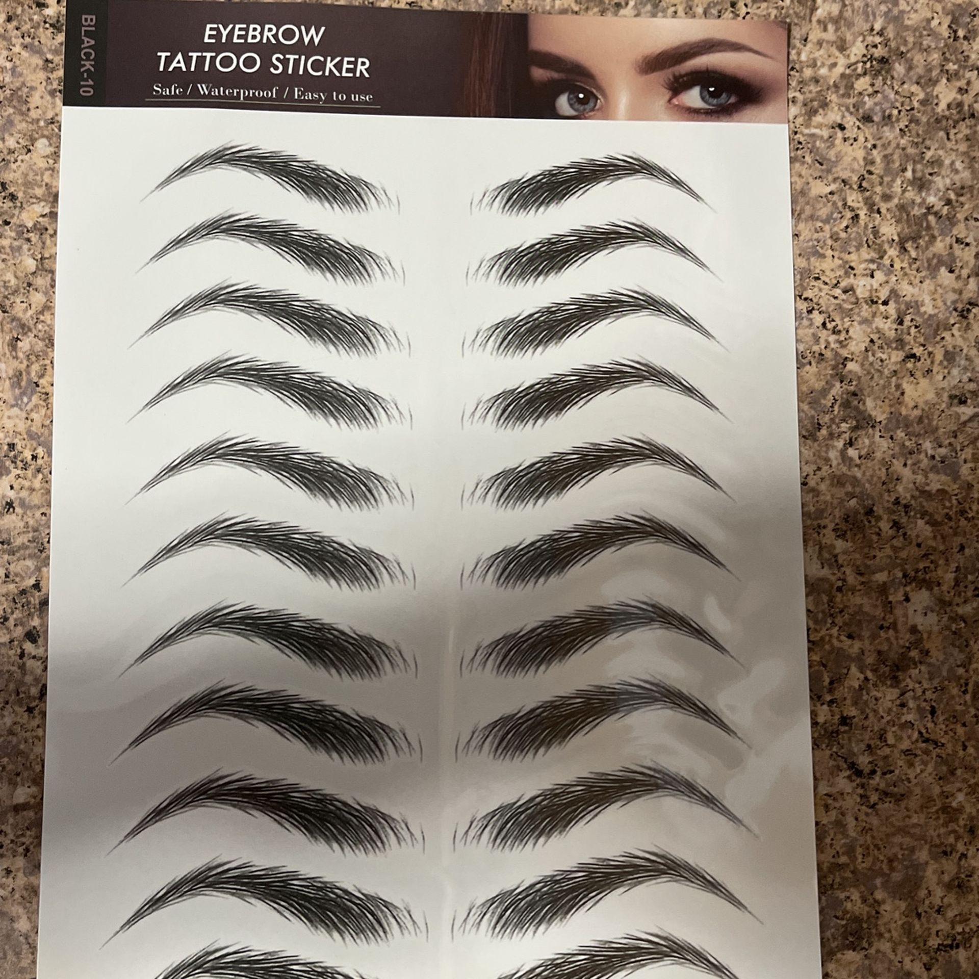 Eyebrow Tattoo Sticker