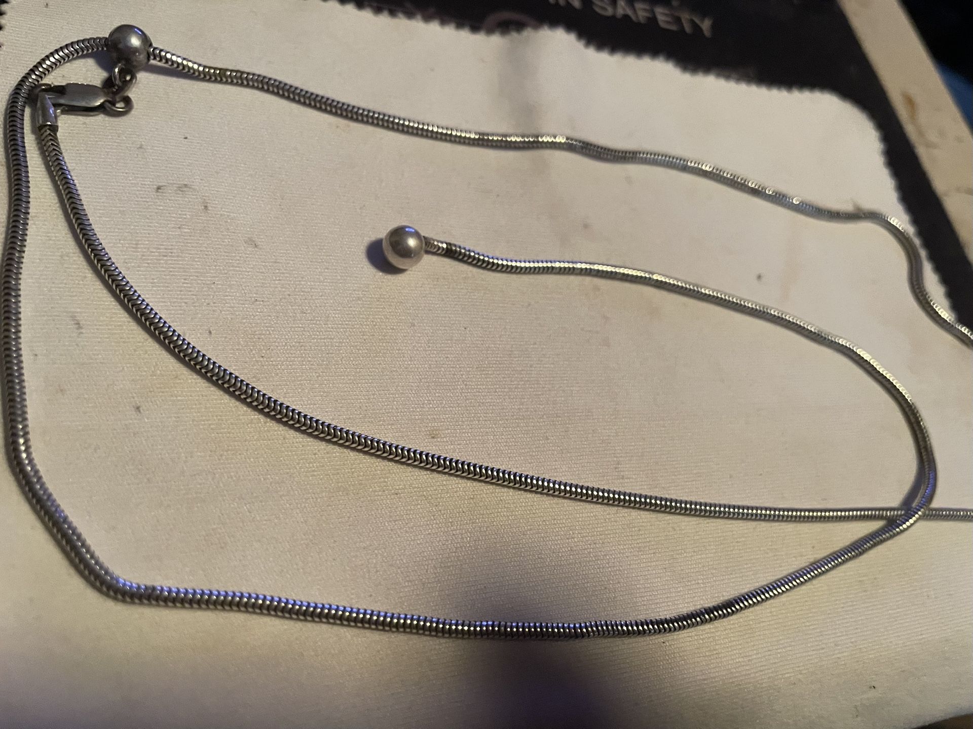 Sterling Silver Lasso Necklace