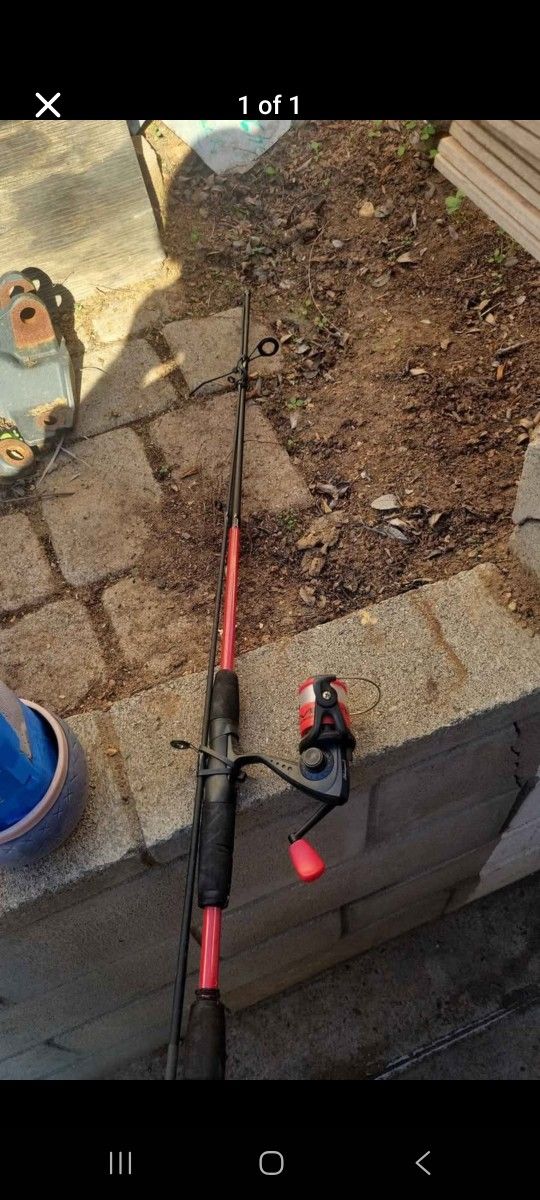 Fishing Pole Comes With Bag Of Random Gear