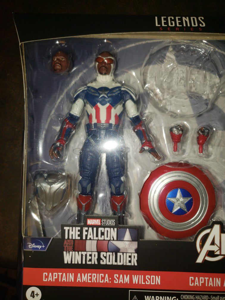 Marvel Legends The Falcon And The Winter Soldier Captain America Sam Wilson